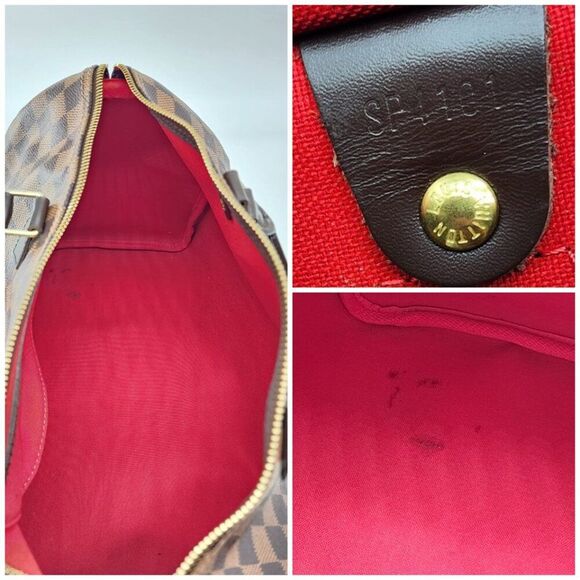 Louis Vuitton Speedy 35 Tote in Damier Ebene Canvas | Mint Condition - Picture 7 of 9